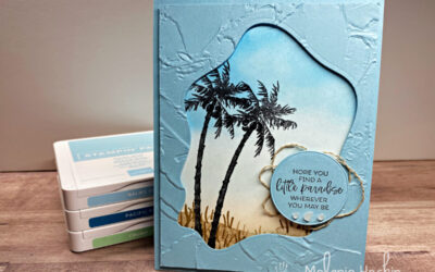 Color Fusers May 2022 Paradise Palms Diorama Card